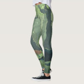 Cartoon Märchenwaldlandschaft Vintag. Leggings (Links)