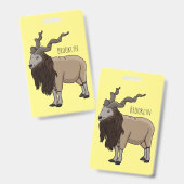 Cartoon Markhor Ausweis (Vorder- & Rückseite)
