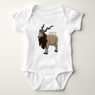 Cartoon Markhor Baby Strampler