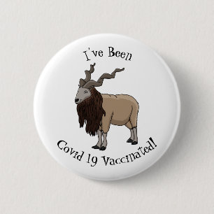 Cartoon Markhor Button