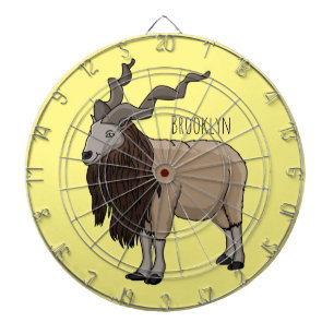 Cartoon Markhor Dartscheibe