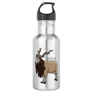 Cartoon Markhor Edelstahlflasche