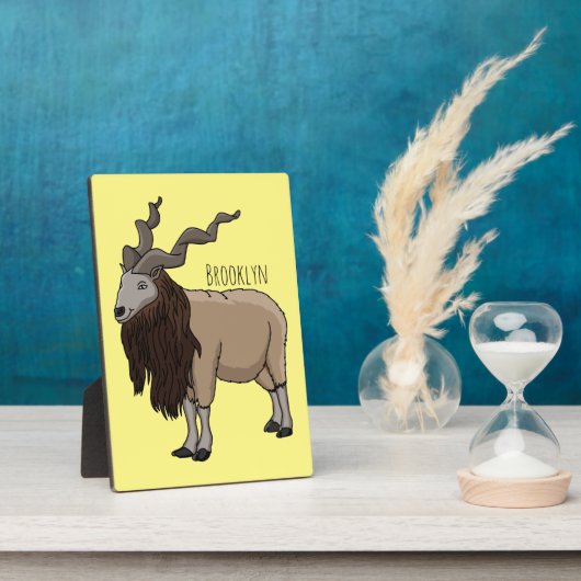 Cartoon Markhor Fotoplatte (Seite)