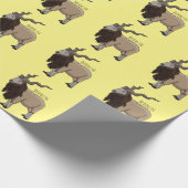 Cartoon Markhor Geschenkpapier (Ecke)