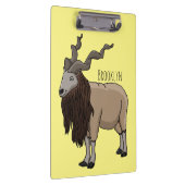Cartoon Markhor Klemmbrett (Rechts)