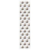 Cartoon Markhor Kurzer Tischläufer (Vorderseite)