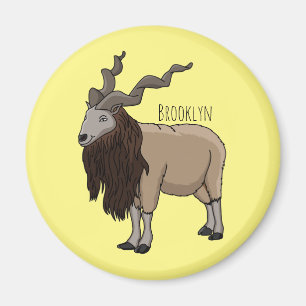 Cartoon Markhor Magnet