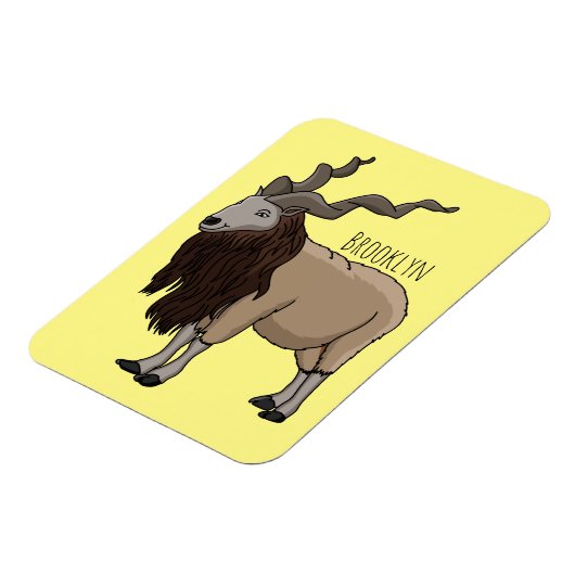 Cartoon Markhor Magnet (Linke Seite)