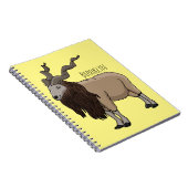 Cartoon Markhor Notizblock (Rechte Seite)