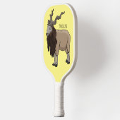 Cartoon Markhor Pickleball Schläger (Links)