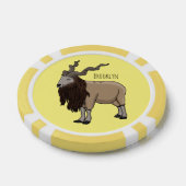 Cartoon Markhor Pokerchips (Einzeln)