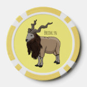 Cartoon Markhor Pokerchips (Rückseite)