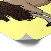 Cartoon Markhor Poster (Ecke)