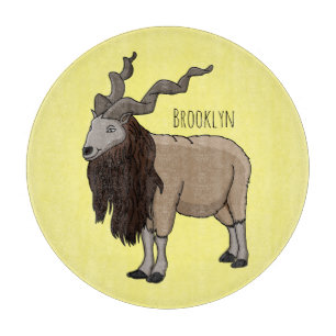 Cartoon Markhor Schneidebrett