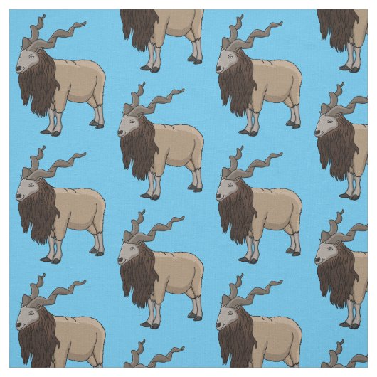 Cartoon Markhor Stoff (Muster)