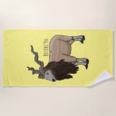 Cartoon Markhor Strandtuch (Vorderseite)