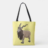 Cartoon Markhor Tasche (Rückseite)