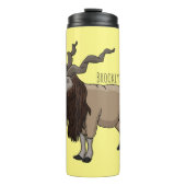 Cartoon Markhor Thermosbecher (Vorderseite)