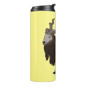 Cartoon Markhor Thermosbecher (Nach links gedreht)