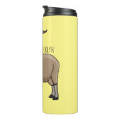 Cartoon Markhor Thermosbecher (Nach rechts gedreht)