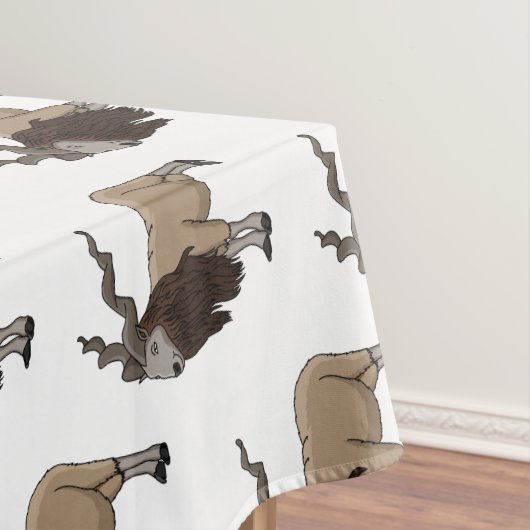 Cartoon Markhor Tischdecke (Beispiel)