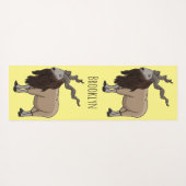 Cartoon Markhor Yogamatte (Rückseite (Horizontal))