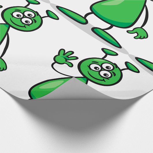 Cartoon Martian Geschenkpapier