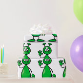 Cartoon Martian Geschenkpapier