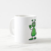 Cartoon Martian Kaffeetasse (Vorderseite Links)
