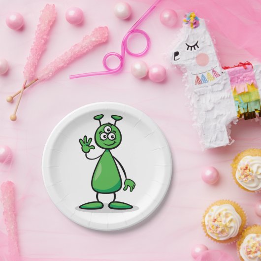 Cartoon Martian Pappteller (Party)