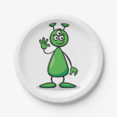 Cartoon Martian Pappteller (Vorderseite)