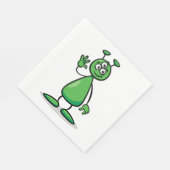 Cartoon Martian Serviette (Ecke)