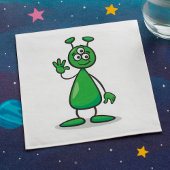 Cartoon Martian Serviette