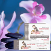 Cartoon Massage, Massagetherapie, Massageraum Flyer