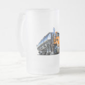 Cartoon Mattglas Bierglas (Vorderseite Links)