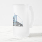 Cartoon Mattglas Bierglas (VorderseiteRechts)