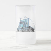 Cartoon Mattglas Bierglas (Mittel)