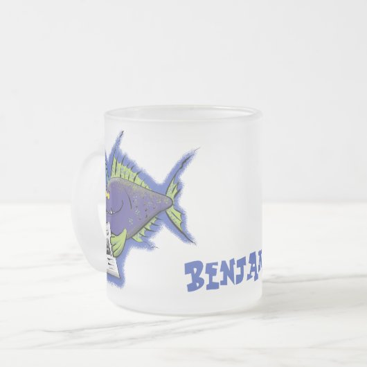 Cartoon Mattglastasse (Vorderseite Links)