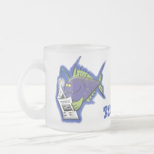 Cartoon Mattglastasse (Links)