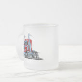 Cartoon Mattglastasse (Vorderseite Links)