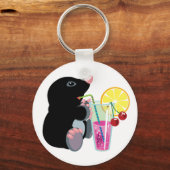 Cartoon-Maulwurfcocktail Schlüsselanhänger (Vorderseite)