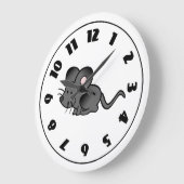 Cartoon-Maus-Uhr Große Wanduhr (Winkel)
