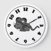 Cartoon-Maus-Uhr Große Wanduhr (Vorderseite)