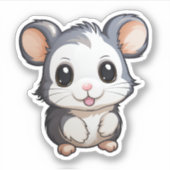 Cartoon-Mauszeiger Aufkleber (Vorderseite)