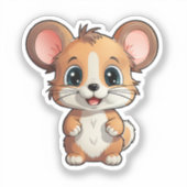 Cartoon-Mauszeiger Aufkleber (Vorderseite)