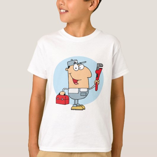 Cartoon Mechanic T-Shirt (Vorderseite)