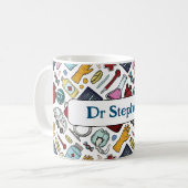 Cartoon Medizinstudium Kaffeetasse (Vorderseite Links)
