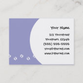 Cartoon-Meerschweinchen (glattes Haar) Visitenkarte (Rückseite)