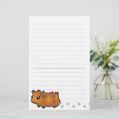Cartoon-Meerschweinchen (schäbig) Briefpapier (Stehend Vorderseite)