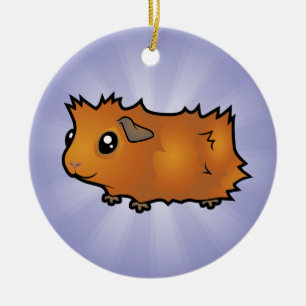 Cartoon-Meerschweinchen (schäbig) Keramik Ornament